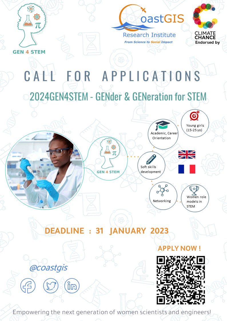 Call for Applications – 3rd Edition of the GEN4STEM (2024)